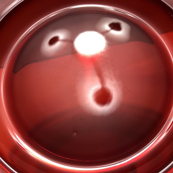 Arcorco France Ruby Red Set Of Four Salad Plates With One Coffee Cup - Picture 10 of 13